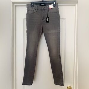 Express Women’s Legging Jeans Mid Rise Stretch Grey Size 8 R NWT